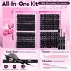 Thick Fluffy Lash Clusters Kit 100-200D Dramatic Lash Kit Bold