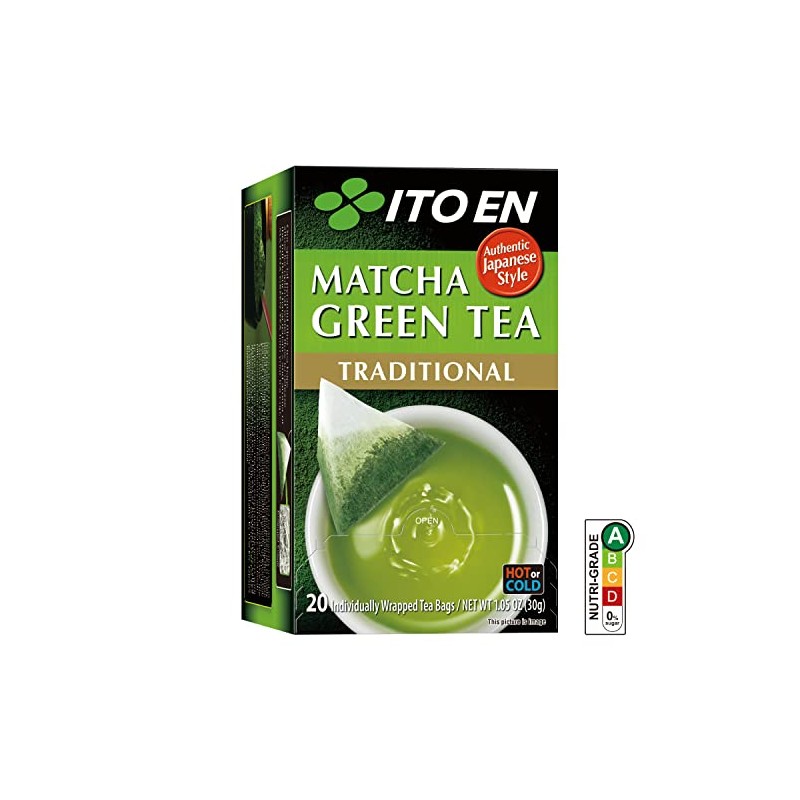 ITO EN Matcha Green Tea, Traditional, Tea Bags (20 Count)