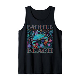 BATHTUB BEACH FLORIDA BLUE CRAB SUMMER BEACH VACATION GIFTS Tank Top