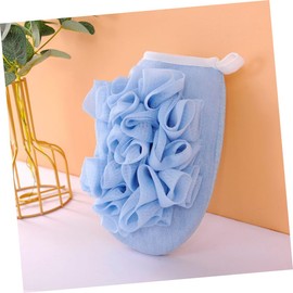 Alipis Bath Towel Set 2pcs Exfoliating Glove Deep Clean Shower Mitts Body Scrub Mittens for Dead Skin Removal Skin Cleaning Mittens