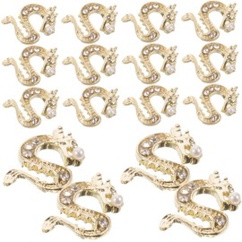 WOONEKY 50pcs Dragon Shape Rhinestone Nail Charms Stunning Manicure Gems for Art Decoration Nail Supplies for Unique Looks Quality Rhinestone for Any Occasion