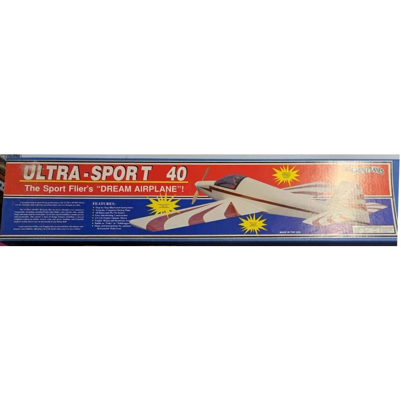 Great Planes Model Airplane Plans (RC): ULTRA-SPORT 40 55" for