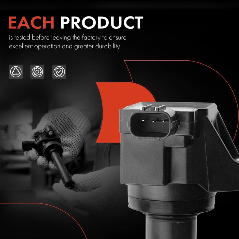 Paquete de bobinas de encendido de motor A-Premium compatibles con