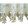 Today's Curtain Verona Reverse Embroidery Valance, 14", Ecru/Antique