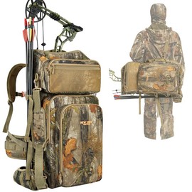 NEW VIEW Bow Hunting Backpack for Men, Camo Backpack with Quiver Holder for Saddle Hunting - Color: Color 4