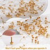 EuTengHao 700Pcs Brass Fasteners Scrapbooking Brads Round Head Brass Plated