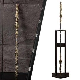 71 inch Long Black Myth Wukong Staff, Retractable, Length Lockable, PU Material(High Strength Soft Rubber) & Alloy, Ruyi Jingu Bang, 1:1 Restoration of Reality, Sun Wukong Staff, Collections for Fans