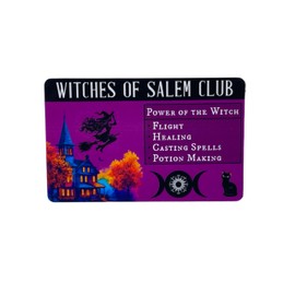 Salem Witches ID Card Funny Joke ID Cards Black Cats Gothic Gifts Witch Club