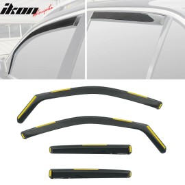 Fits 20-25 Benz W167 GLE Class SUV In-Channel Window Visors Rain Deflectors PC