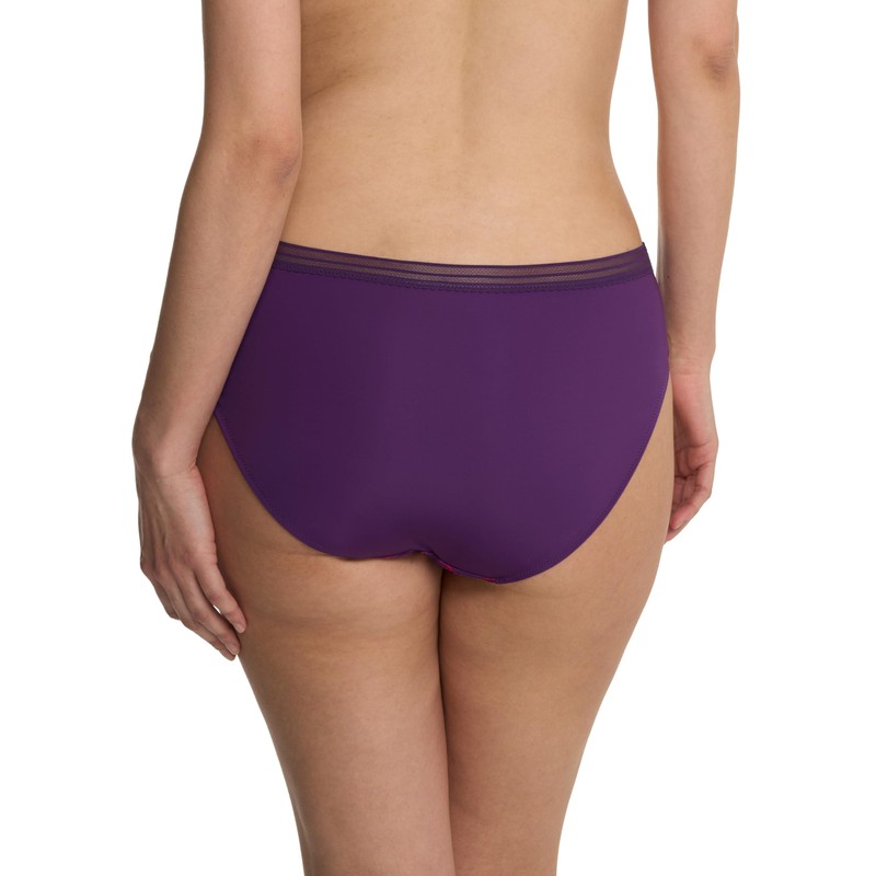 Natori Women's Love Lace Hipster, Vivid Grape/Sakura