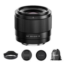 VILTROX 20mm F2.8 Wide-Angle Auto Focus Lens Compatible with Full-Frame Sony E-Mount Mirrorless Cameras Alpha a7cr a7cii a7c a6700 zv-e100 a6600 a6400 a7iv a7iii
