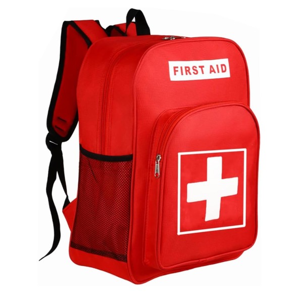 First Aid Bag Tactical Medical Bag Waterproof Outdoor Camping Durable Large Capacity First Aid Backpack, Getaway Solids, Rucksack