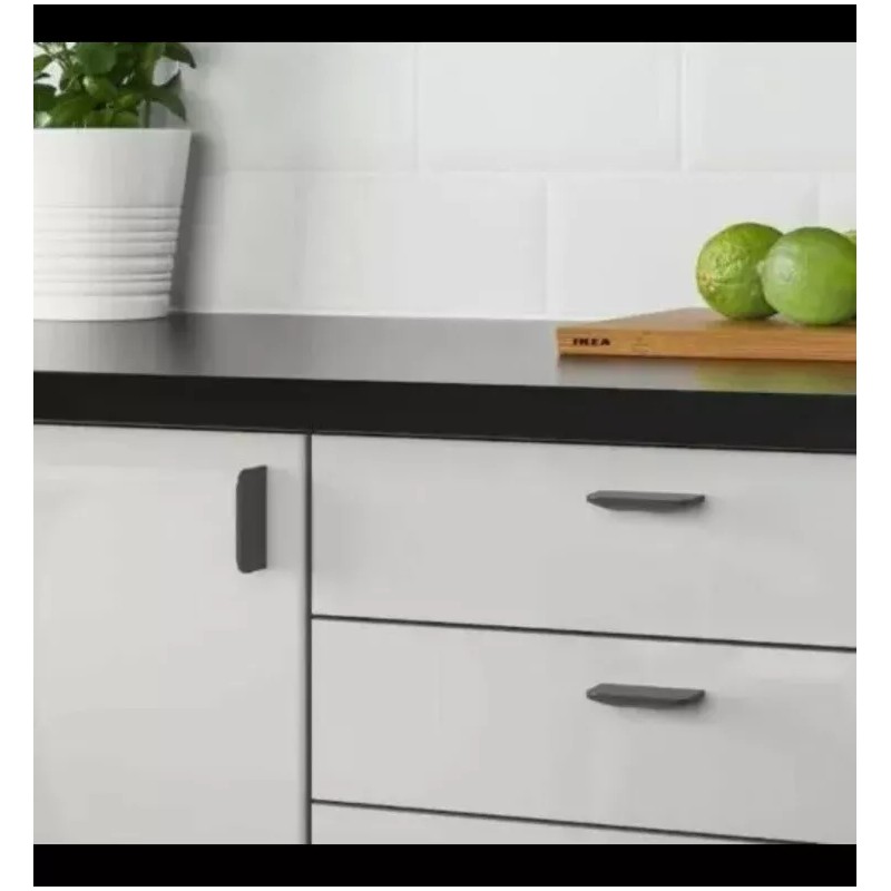 IKEA BERGHALLA 56mm Handles Knobs Pull, 2- Pack Grey, Minimalistic