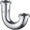 ZM Heavy-Duty Brass J-Bend Sink Trap with Slip Joint Connection,