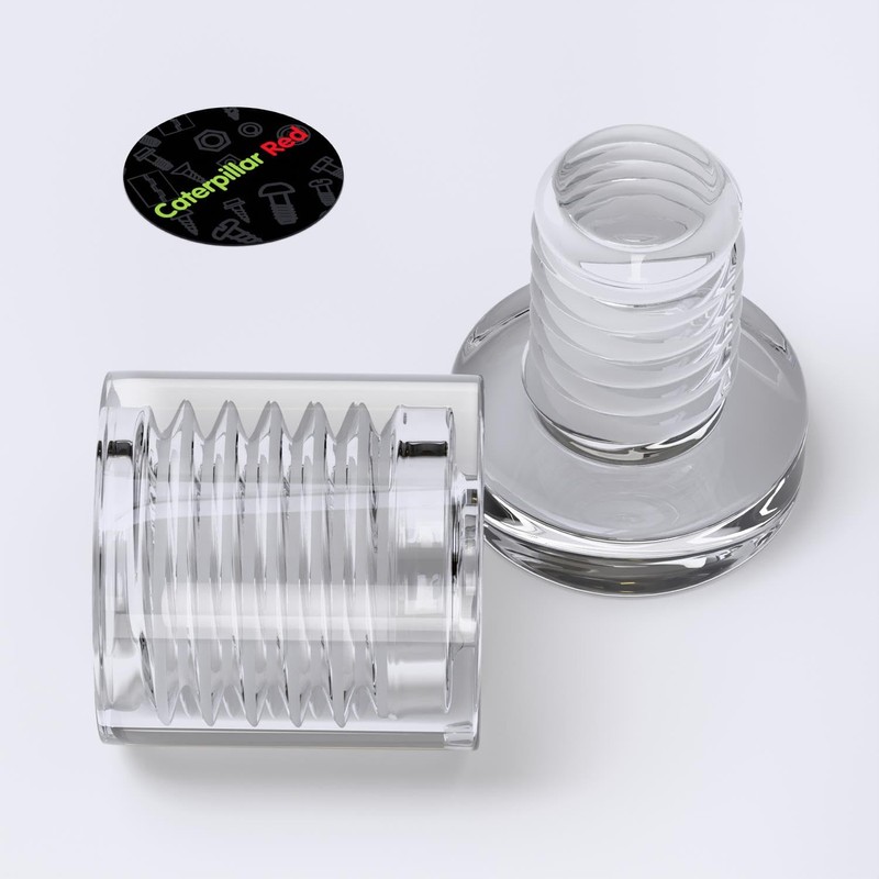 4 x Clear Standoffs, Glass Like, Acrylic, transparent spacers, plastic,