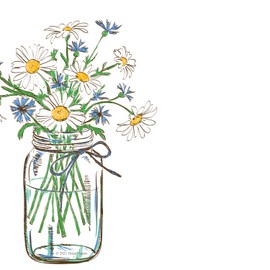 SamuelIStamper"Great Papers! Mason Daisies Letterhead Stationery, 8.5" x 11", 80 count, Inkjet and Laser Printer Compatible (2020147)"