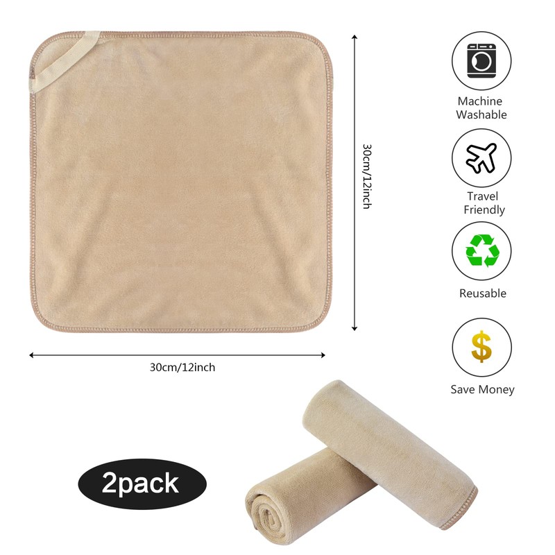 SINLAND Microfiber Facial Cloths Fast Drying Washcloth 12inch x 12inch