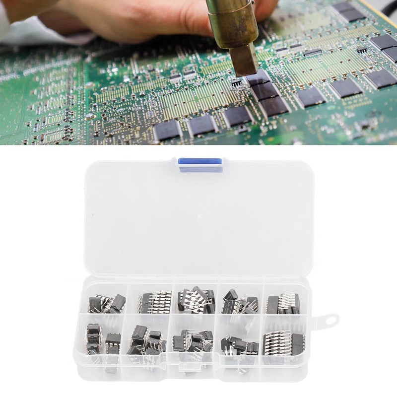 85 Pcs IC Assortment Kit 10 Specifications Integrated Circuit IC
