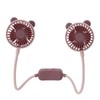 Portable Neck Fan Dual Head Bendable Wearable USB Rechargeable Hand