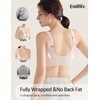 Gailife Jelly Front Closure Bras for Women Wireless No Underwire