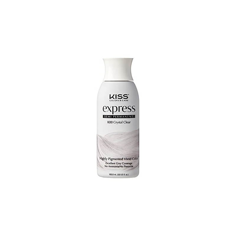 Kiss Express Color Semi- Permanent Crystal Clear 3.5oz by Kiss