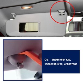 SG Store Pack of 2 Car Sun Visor Clip Holding Hook Holder Hanger 6RD857561Y20 1S0857561Y20 4F0857563 Compatible with A6 A6 Quattro A3 A4 A4 Quattro S4 S6