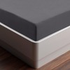 Utopia Bedding Fitted Sheet Double, Grey - Deep Pocket 14