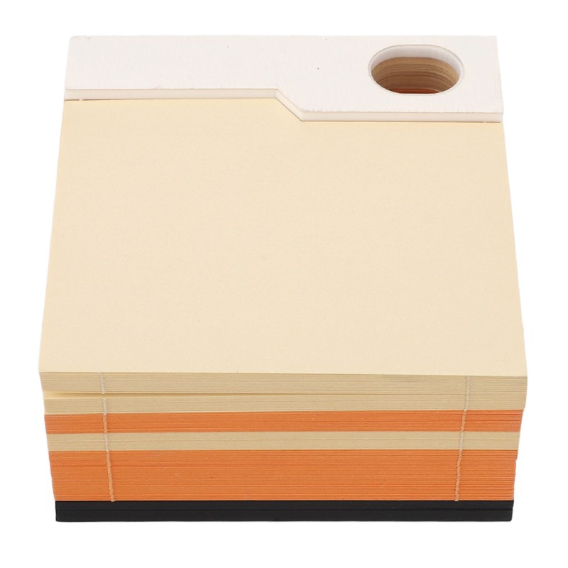 3D Pyramid Notepad LED Light 3D Paper Art Notepad Tear