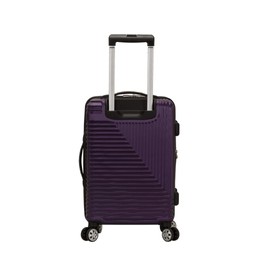 Rockland Star Trail Hardside Spinner Wheel Luggage, Purple, Carry-On 20-Inch