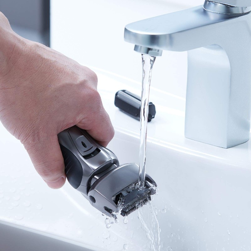 Panasonic ES-RW33-H503 wet / dry razor, inclusive charging station, 2-fold