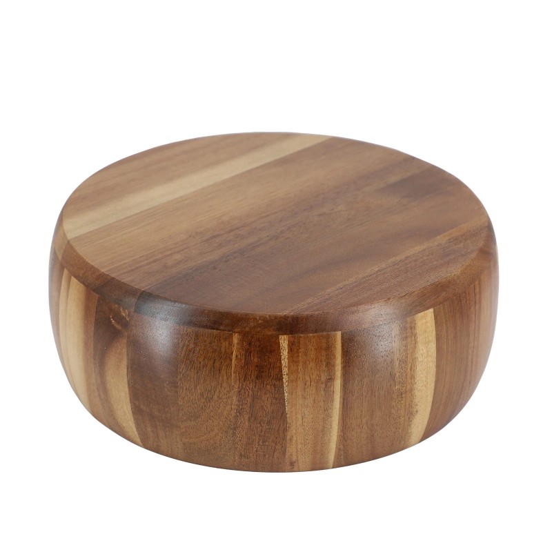 MegaChef 9.75 Inch Acacia Wood Salad Bowl