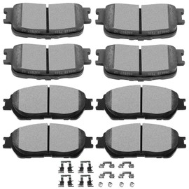 SCITOO Disc Brake Pads Kits D906-7896 & D885-7762 Front Rear 8Pcs Brake Pads Set Fit For INFINITI For EX35 2008-2012,For INFINITI For EX37 2013,For INFINITI For FX35 2005-2012X50 2014-2015