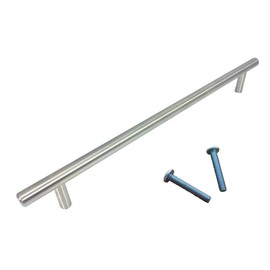 (1 Piece, L: 11 Inch CC: 9 Inch) Swiss Kelly Hardware Satin Nickel Kitchen Cabinet Handles Drawer Pulls