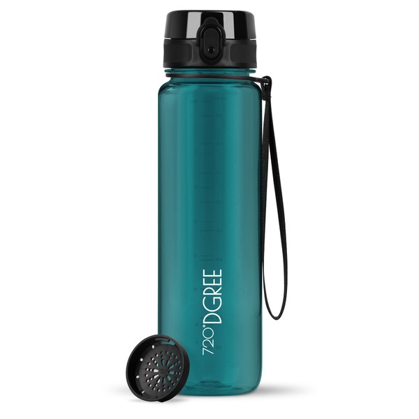 720°DGREE "uberBottle" Crystal Clear Water Bottle with Strainer - BPA-Free