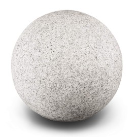 trendlights24 Stone IP65 Globe Light for Garden, 20 cm Globe Outdoor Light, Natural Stone Look, E27 230 V, Winterproof, Ground Spikes, with LED 9 W