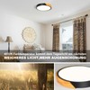 Qamra LED Ceiling Light, Ceiling Light, 30 cm, Black Ceiling