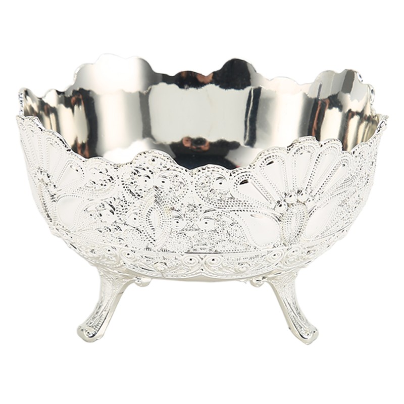 Serving Bowl European Style Retro Elegant Alloy Fruit Bowl for