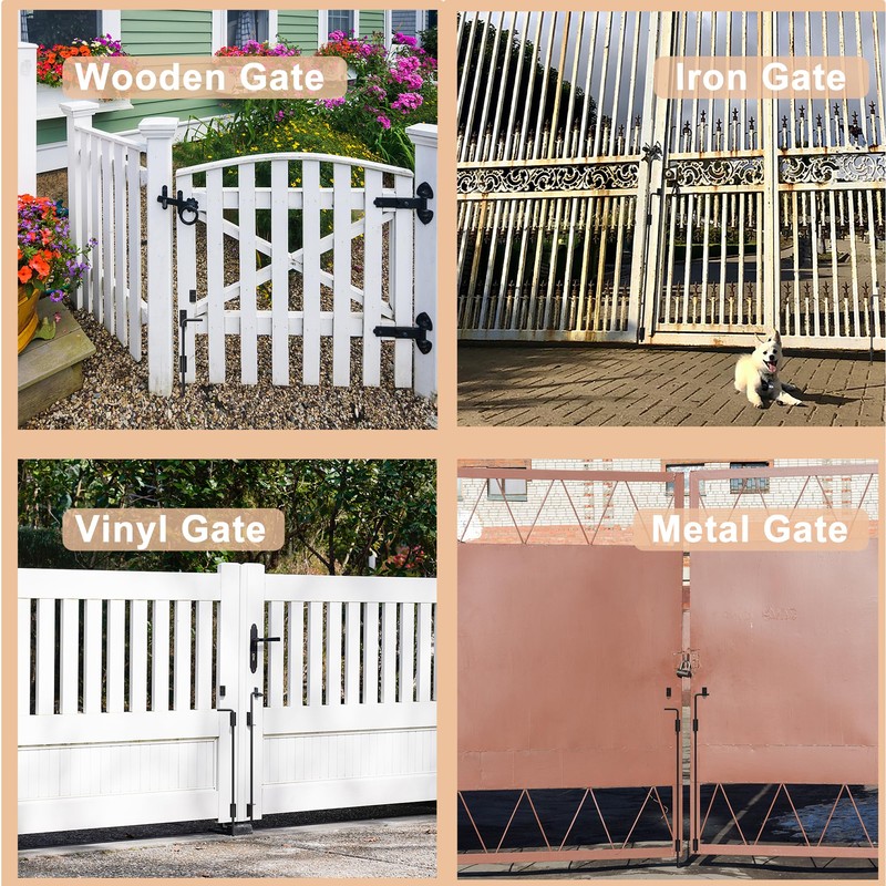 Auxdee 36 inch Gate Drop Rod, Cane Bolt for Wooden