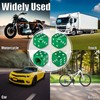 MEAJOO 4PCS Dice Style Tire Valve Stem Caps, with O