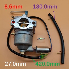 Carburetor Carb Compatible with Yamaha MZ360 Motor Engine Generator EF5200 EF6600 YG6600 185F PT6700DXE 7RH-14101-21-00 7CU-E4101-00-00 With Carb Solenoid D278