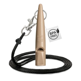 ACME Dog Whistle No. 211.5 with Whistle Band | Double Pack | 2 Whistles Including 2 Bands | Ideal for Recall - Loud and Far-reaching (Black + Nougat)