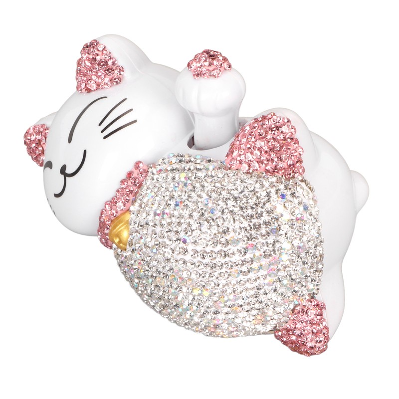 Lucky Cat Ornaments Solar Power Waving Arm Lucky Cat Statue