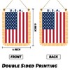 American Window Hanging Flag With Fringy, USA Mini Flag Banner