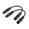 WJSTN 3 pin XLR Female to 5 pin XLR Male