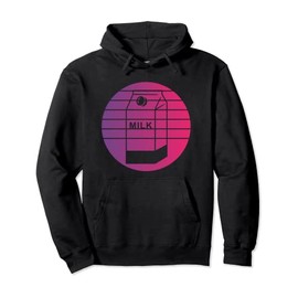 Milk Carton Retro Style Vintage Pullover Hoodie