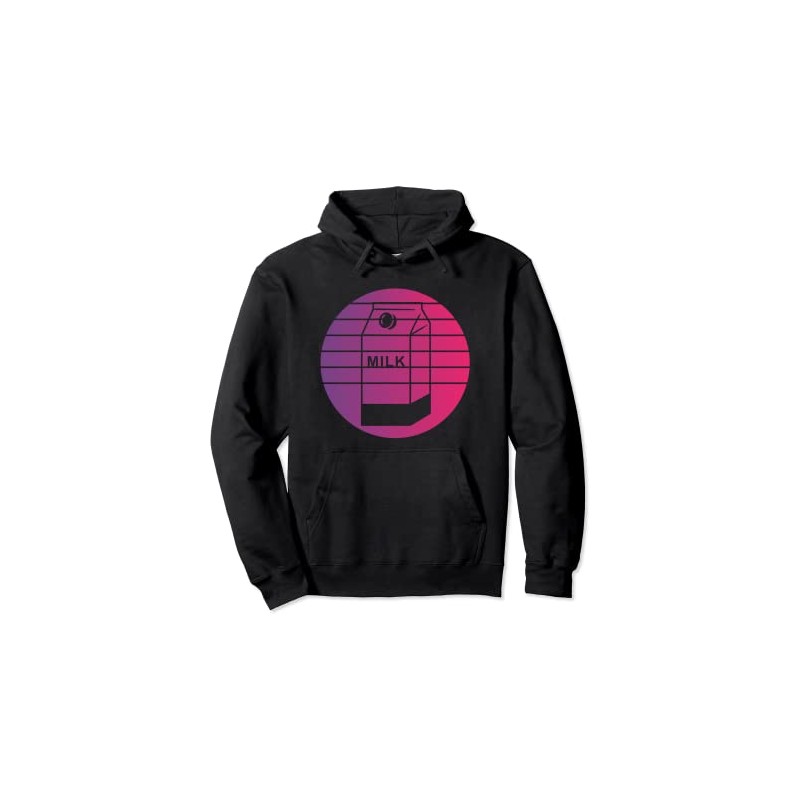 Milk Carton Retro Style Vintage Pullover Hoodie