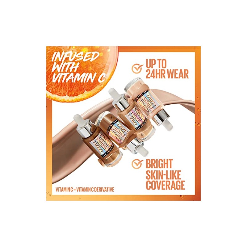 Maybelline Super Stay Up to 24HR Skin Tint, Radiant Light-to-Medium