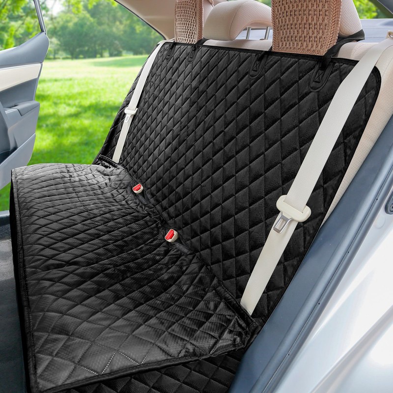 PETICON Waterproof Scratchproof Pet Bench Seat Covers for Cars, Trucks,