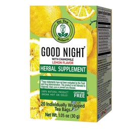 Dr. Tea Good Night Tea with Chamomile - Lemon Flavor - 20 Tea Bags