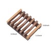 Wooden Soap Dish for Shower,Set of 2 Shower Soap Holder,Self